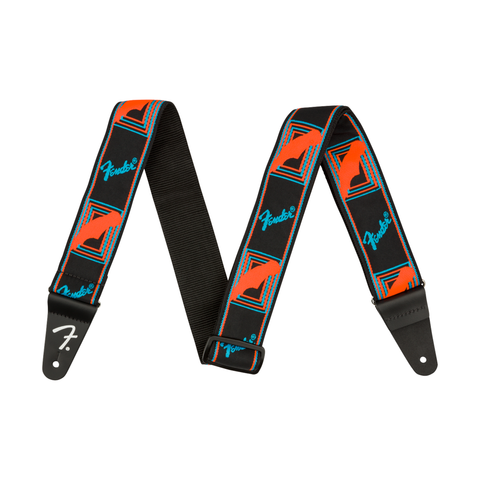  FENDER NEON MONOGRAM STRAP BLUE/ORNG 0990681302 