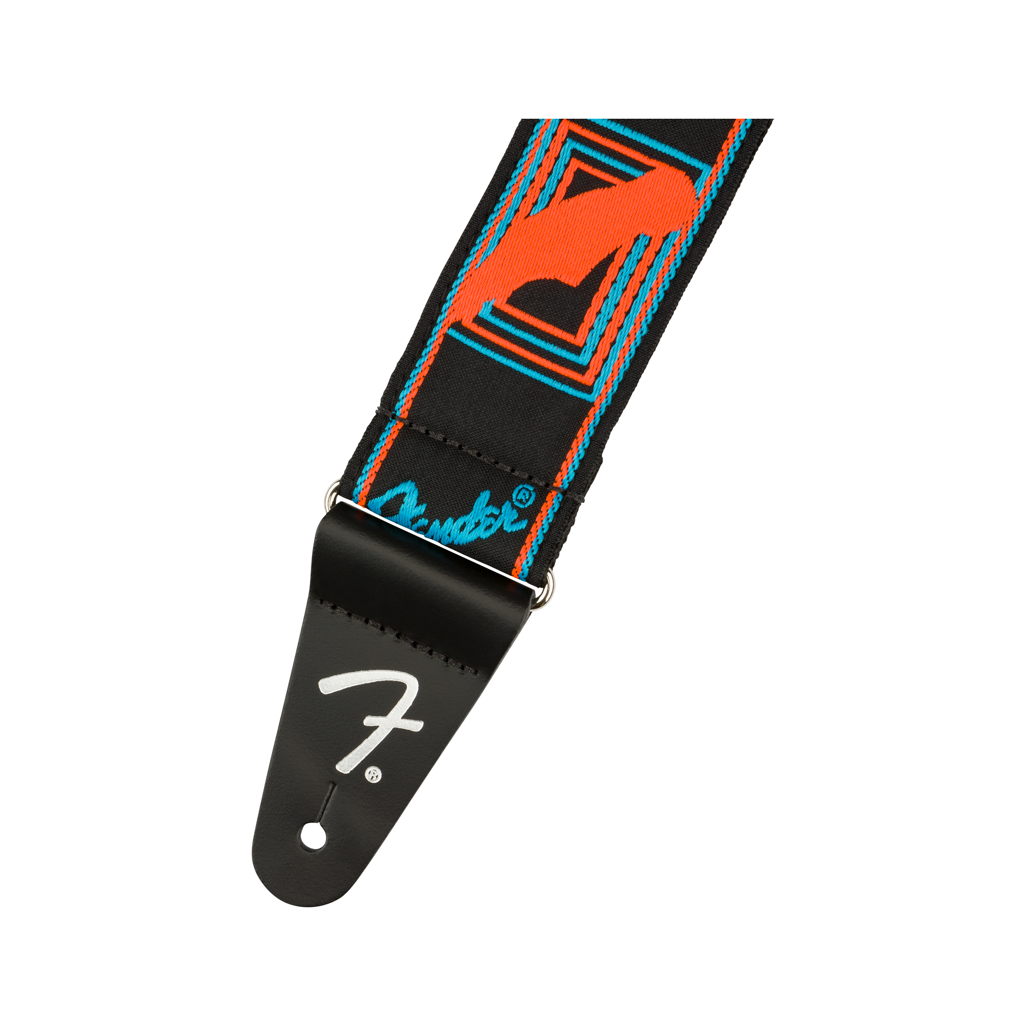  FENDER NEON MONOGRAM STRAP BLUE/ORNG 0990681302