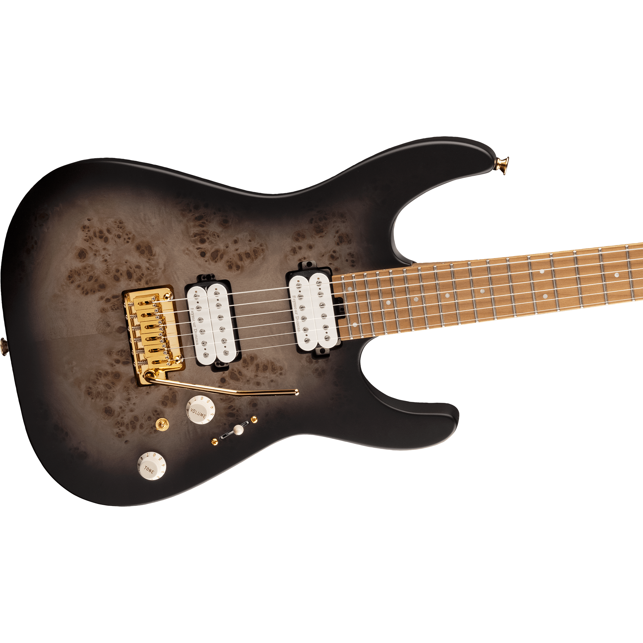 CHARVEL PRO-MOD DK24P HH CARAMELIZED MAPLE TRANSPARENT BLACK #2969411510