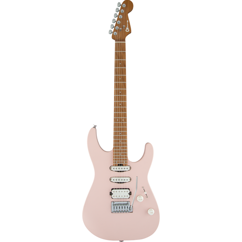  CHARVEL PRO-MOD DK24 HSS CARAMELIZED MAPLE SATIN SHELL PINK #2969433519 