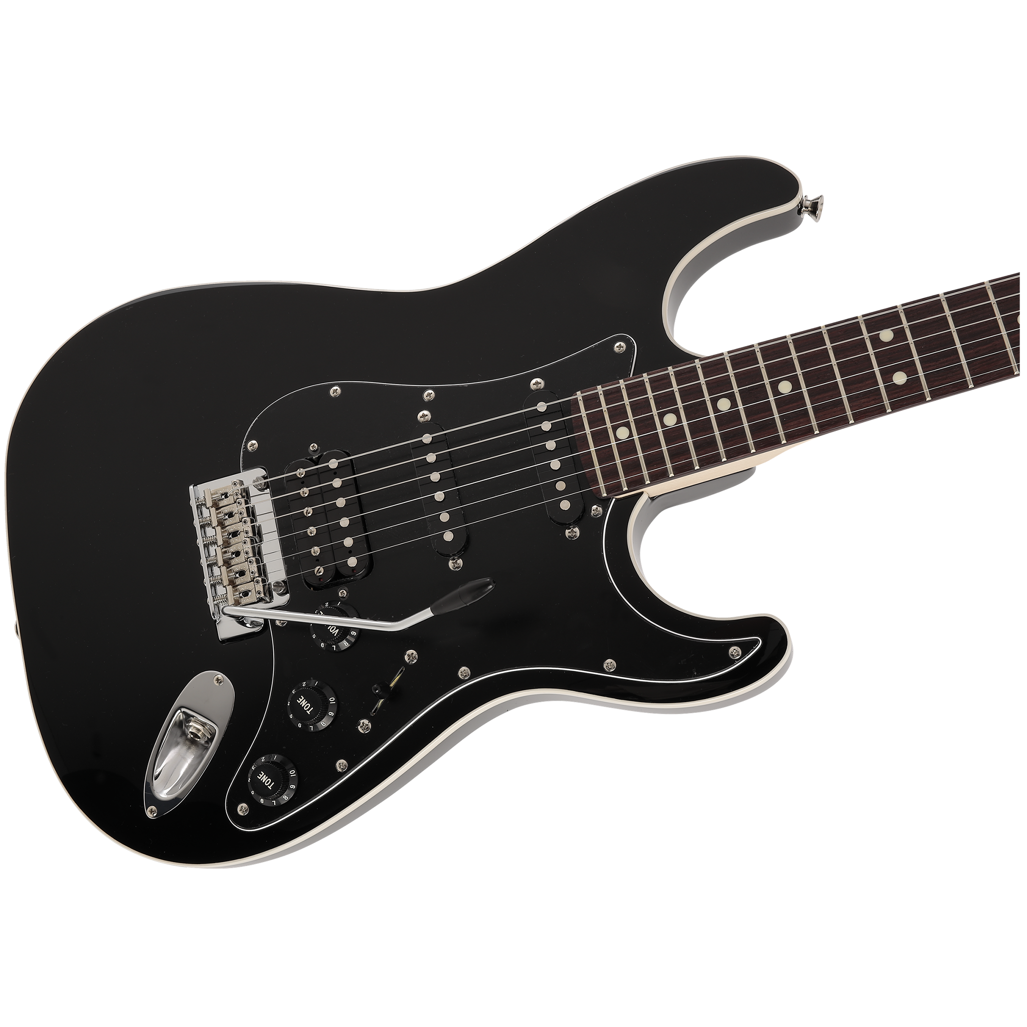  FENDER MIJ AERODYNE STRAT HSS ROSEWOOD BLACK #5290300306