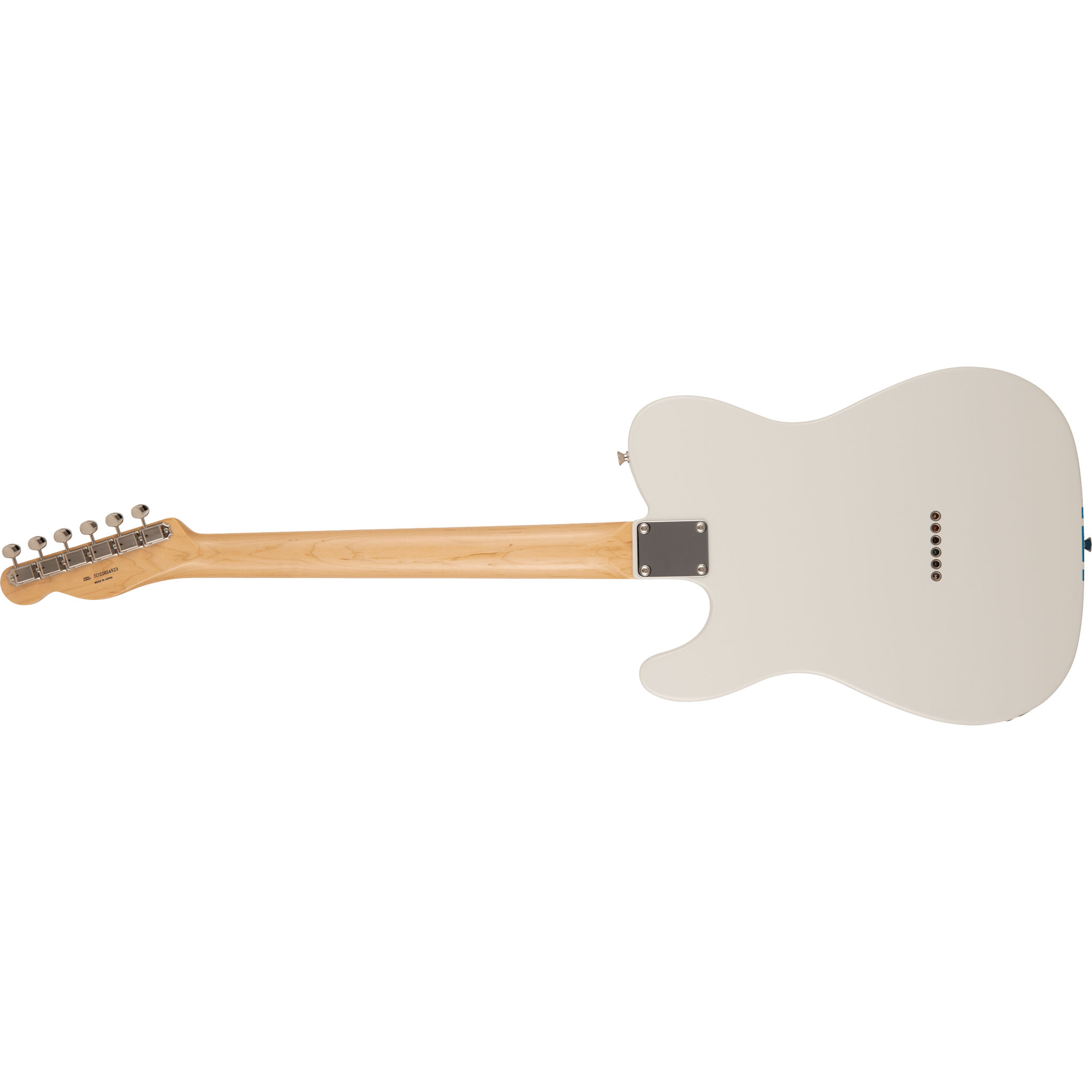  FENDER 2023 COLLECTION, MIJ TRADITIONAL '60s TELE ROSEWOOD, OLYMPIC WHITE, BLUE COMPETITION STRIPE #5360200385