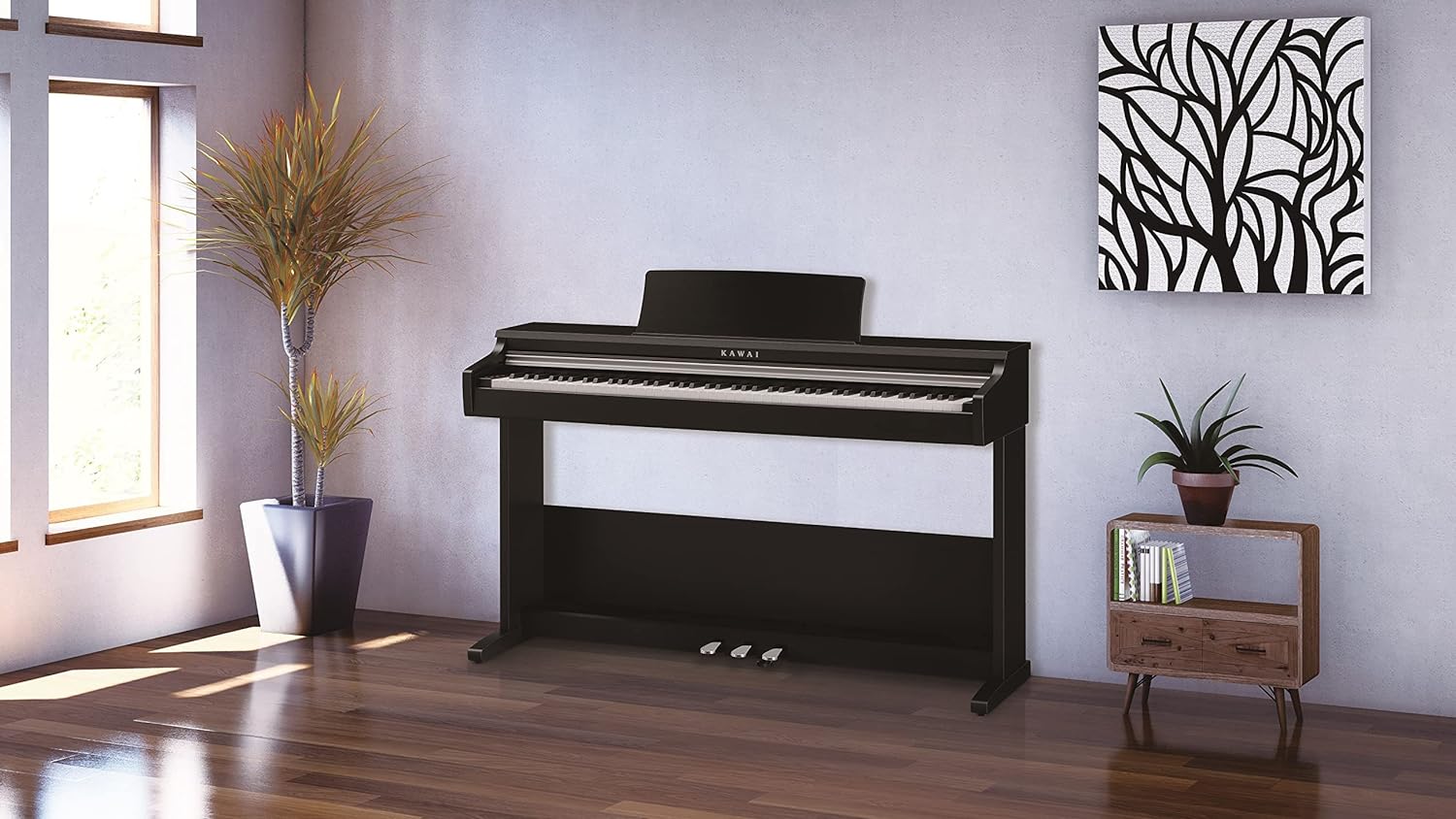  Đàn piano điện KAWAI KDP75 màu đen