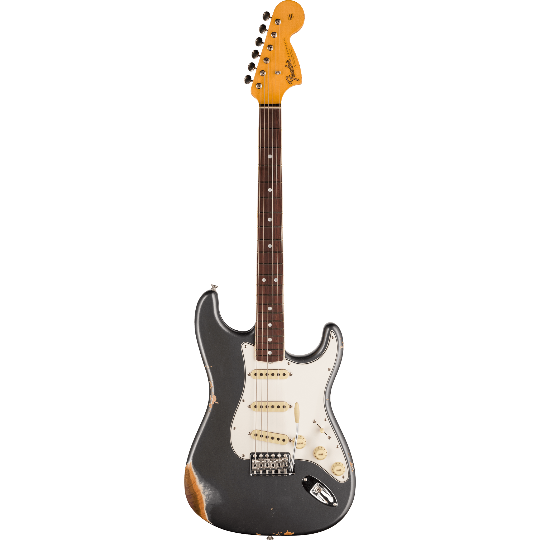  FENDER CUSTOM SHOP 1967 STRAT RELIC/CLOSET CLASSIC HARDWARE AGE CHARCOAL FROST METALLIC #9236091099