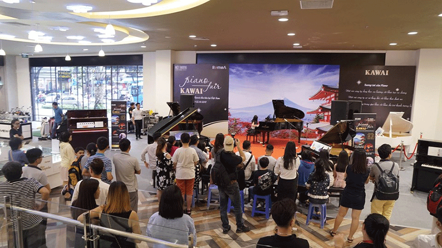 triển lãm Piano mang đến sân chơi âm nhạc bổ ích