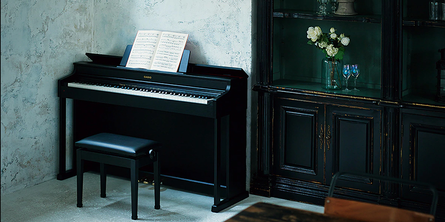 Đàn Piano điện Casio AP-470 thu hút sự chú ý của người chơi ngay từ cái nhìn đầu tiên