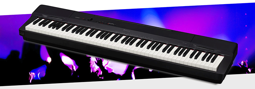 Casio PX-160 với thiết kế nhỏ gọn hiện đại