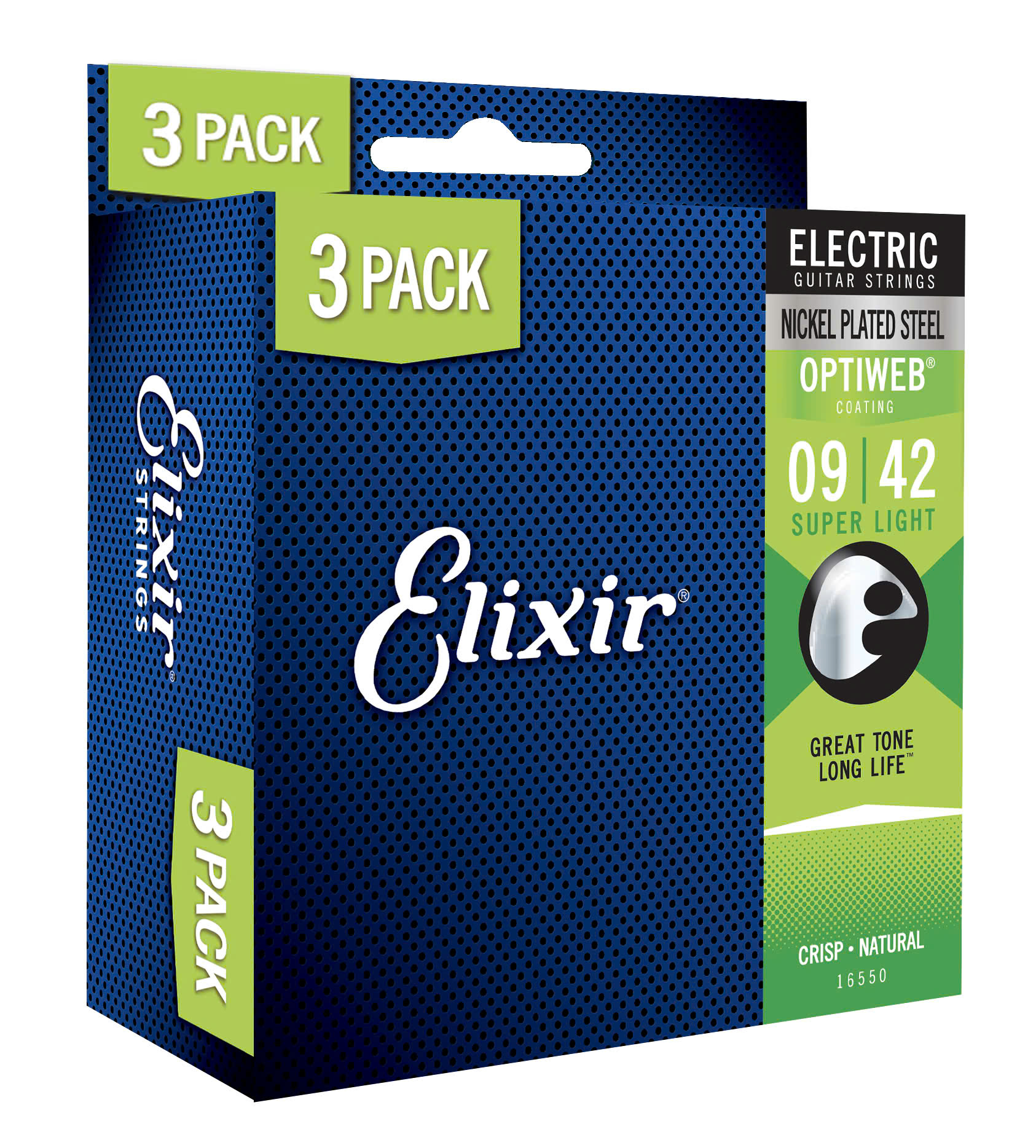  Bộ 3 dây dàn guitar điện ELIXIR 3313216550 9-42