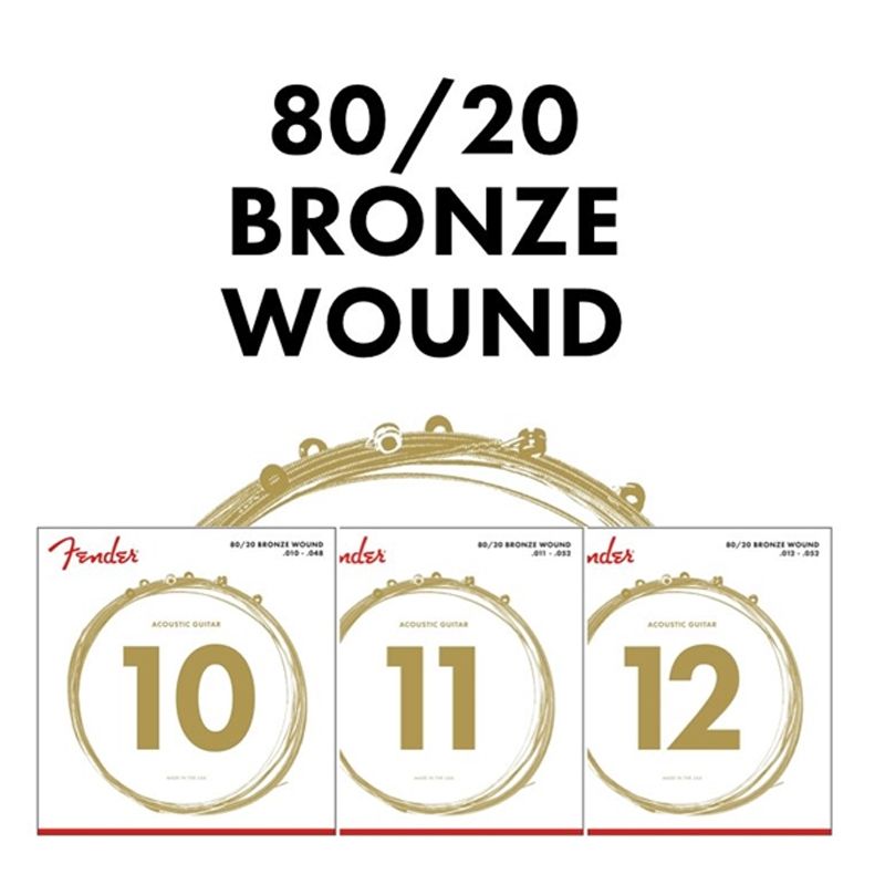  FENDER DÂY ĐÀN GUITAR ACS 70 BRZ 12-52 0730070403 