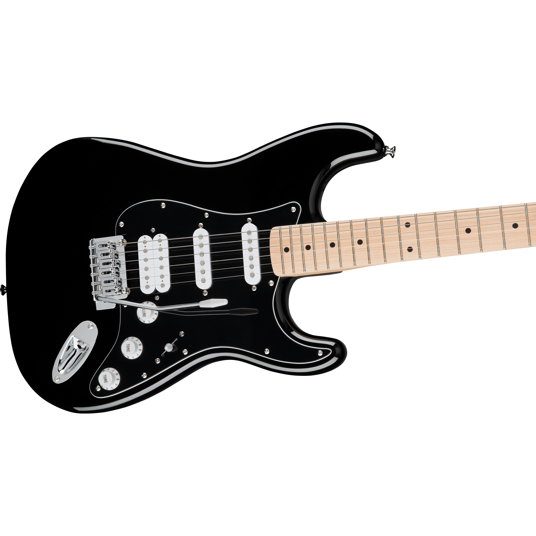  SQUIER FSR AFFINITY STRAT HSS MAPLE BLACK #0378103906