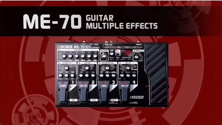 Boss ME-70 có thiết kế nổi bật