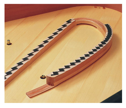 Ngựa đàn đóng vai trò quan trọng trong việc truyền những rung động của dây đàn