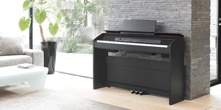 Đàn piano điện Casio PX-860 nổi bật với thiết kế sang trọng