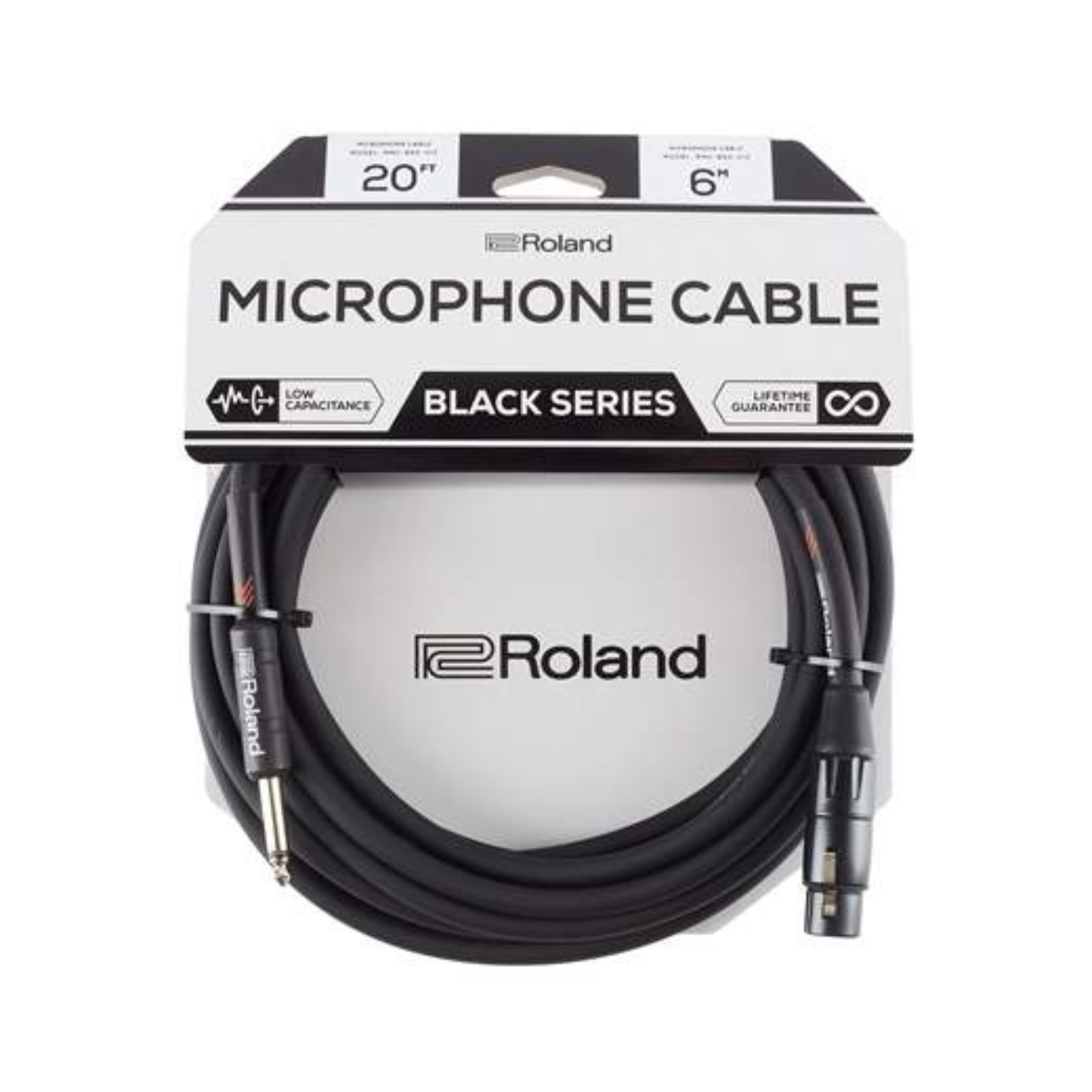  Roland Dây tín hiệu cho nhạc cụ có hai đầu giắc RMC-B20 6m 