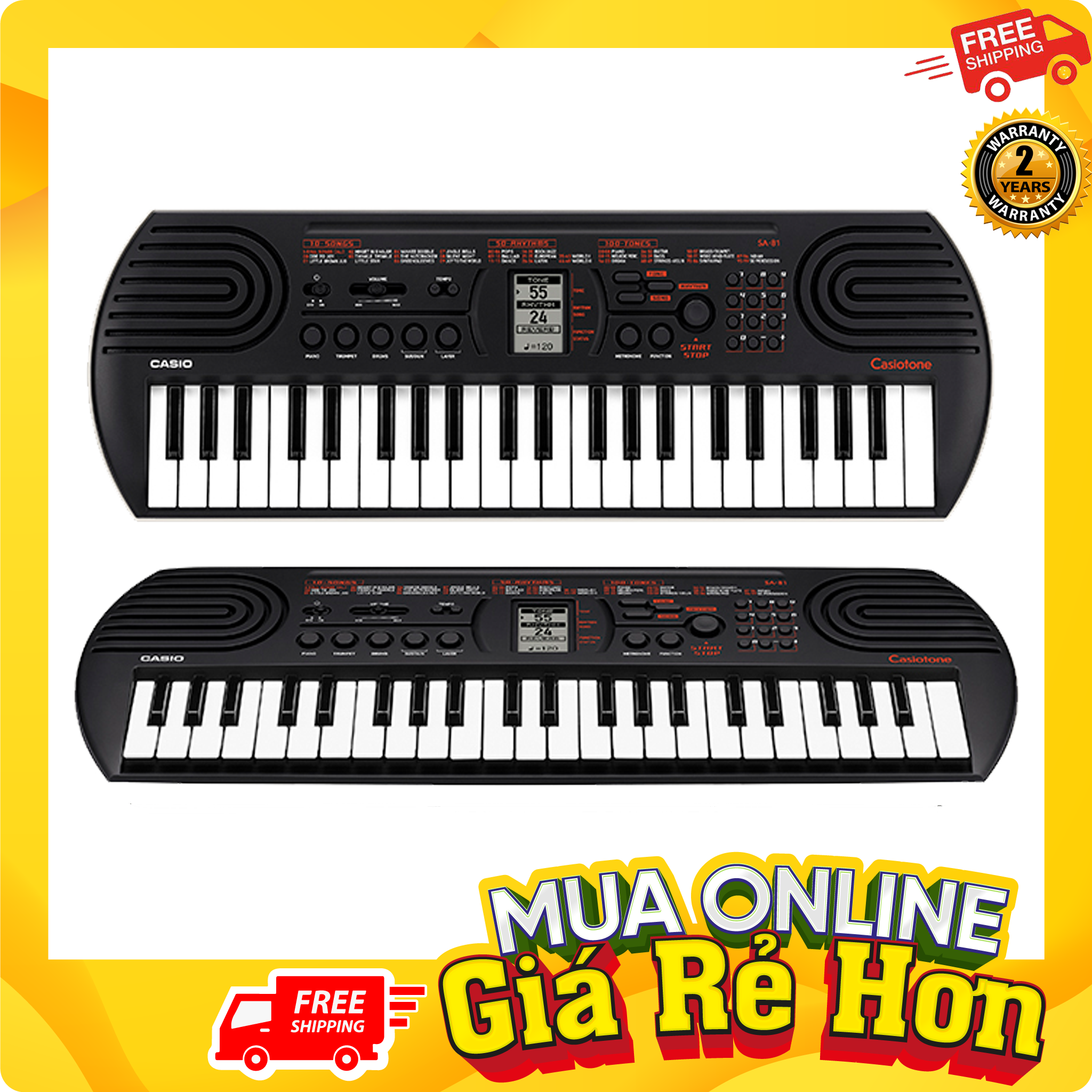 CASIO SA-81 Đàn Phím Học Tập Mini – Việt Thương Music| Đàn Piano