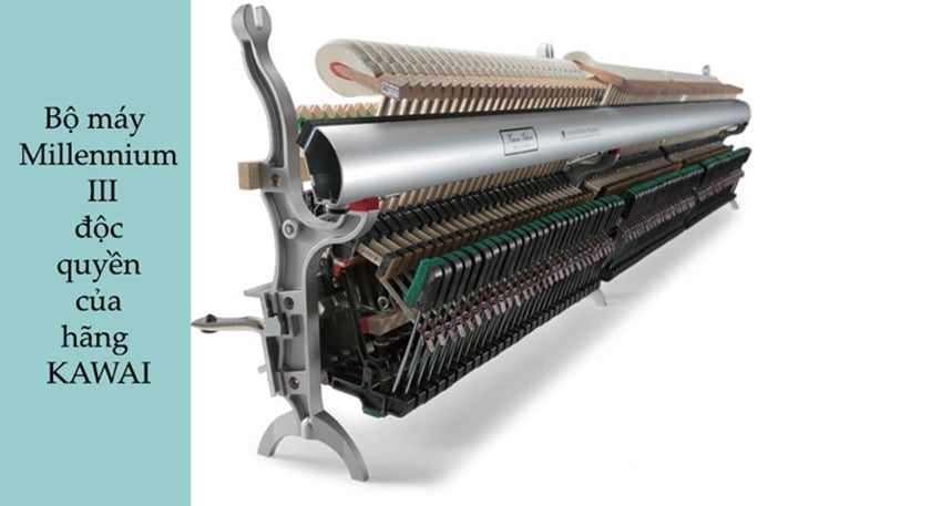 bộ máy cơ- phát minh độc quyền của hãng Kawai