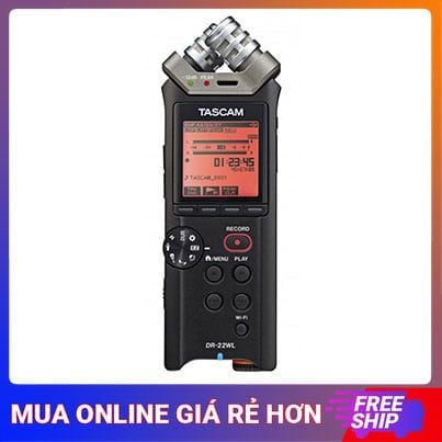  TASCAM DR-22WL MÁY THU ÂM STEREO CẦM TAY CÓ WIFI 