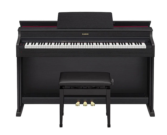 Casio AP-470 màu đen giá 28.800.000 VNĐ giảm còn 27.360.000 VNĐ 