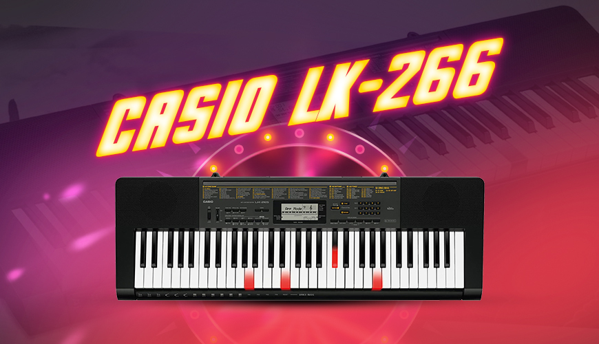 Casio LK-266 là thiết kế bàn phím sáng