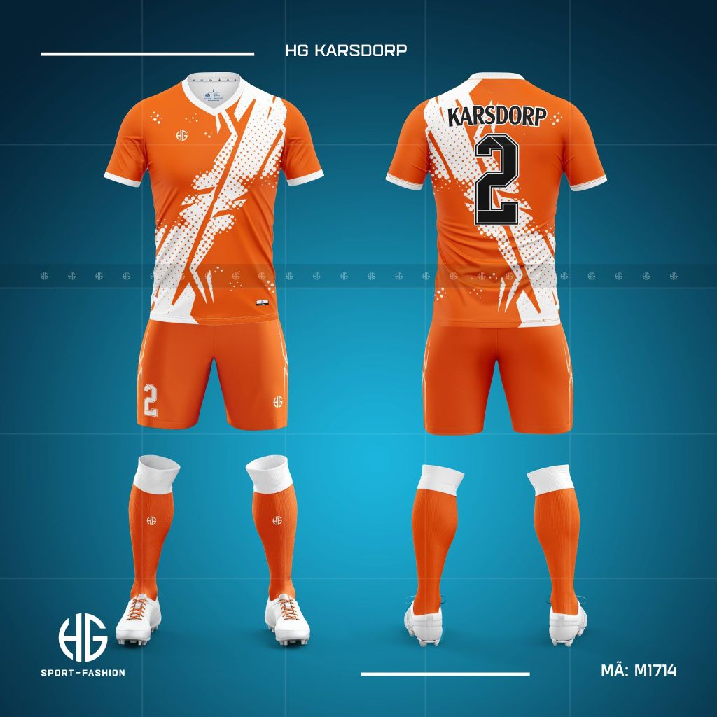  Áo bóng đá thiết kế M1714. HG Karrsoorp 