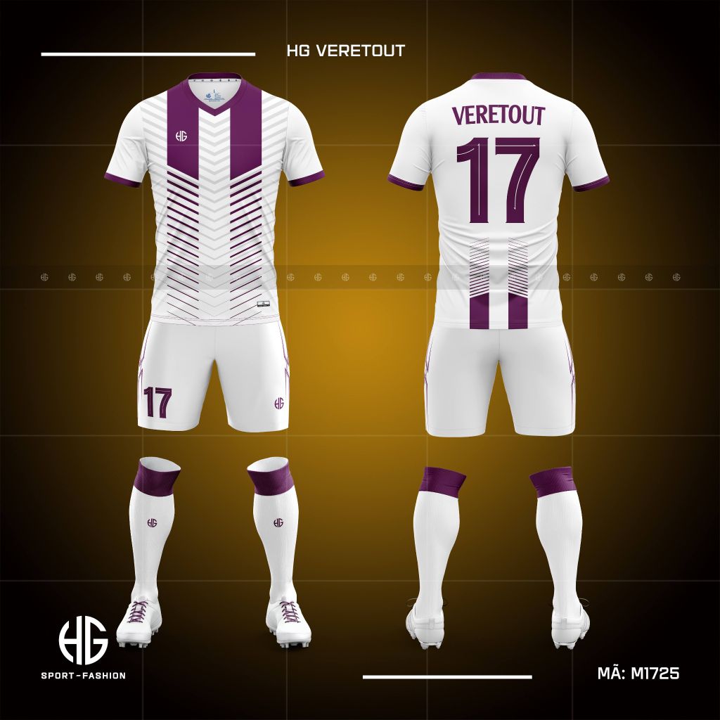 Áo bóng đá thiết kế M1725. HG Veretout 