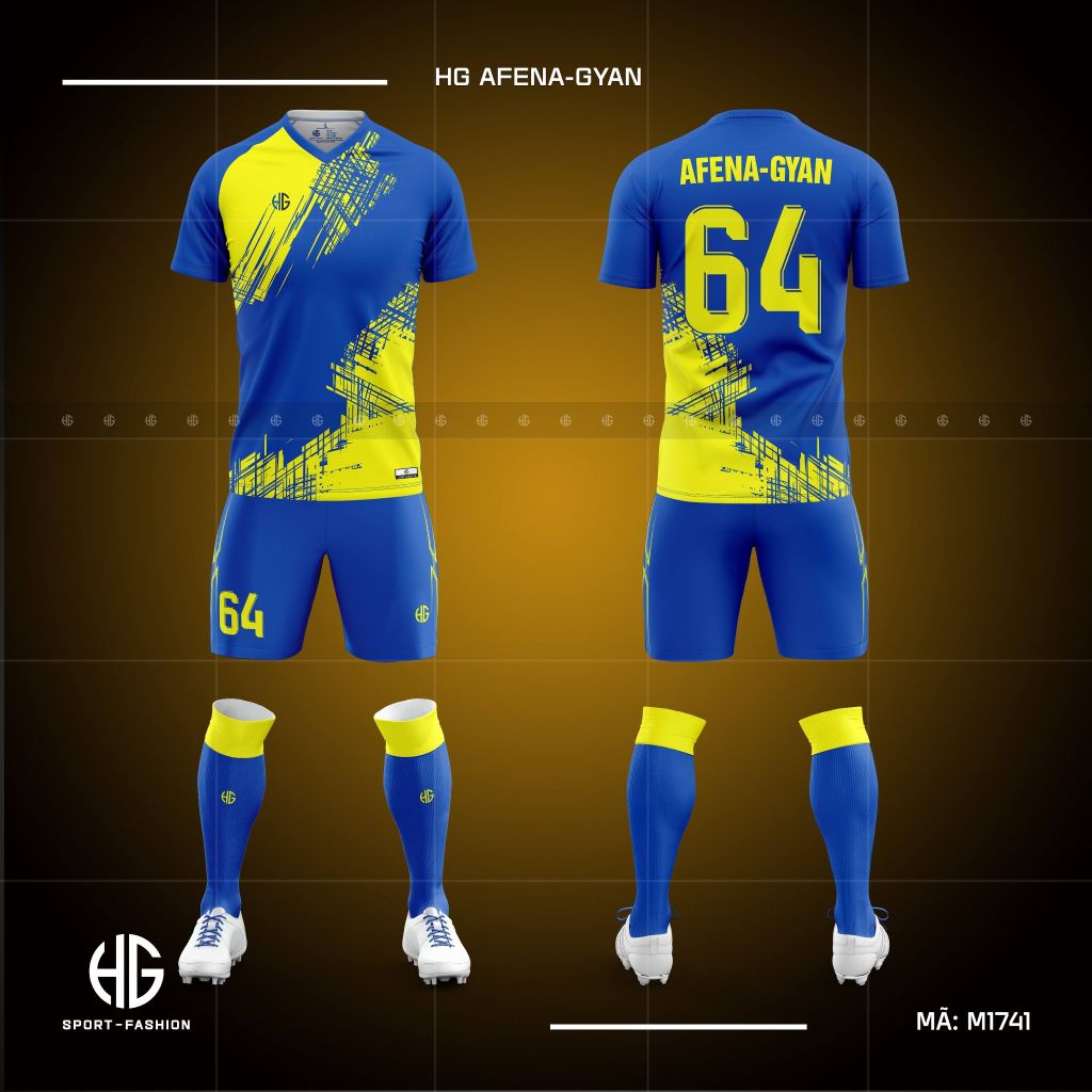  Áo bóng đá thiết kế M1741. HG Afena-Gyan 