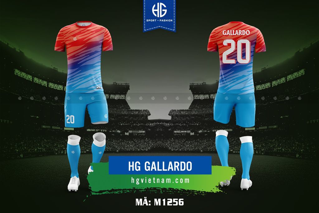  Áo bóng đá thiết kế M1256. HG Gallardo 