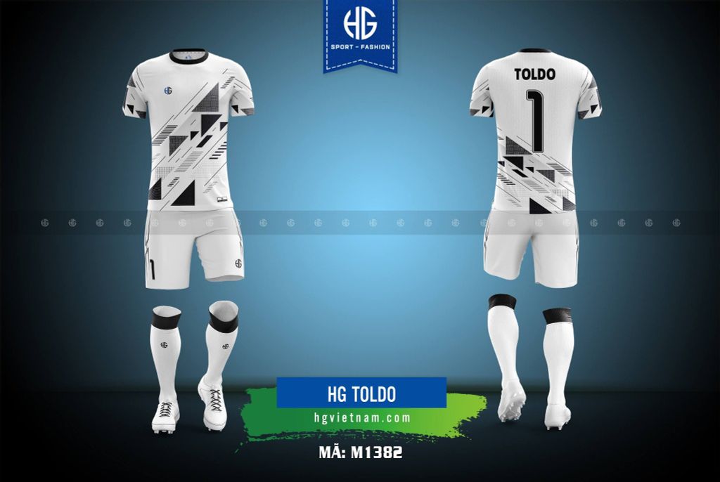  Áo bóng đá thiết kế M1382. HG Toldo 
