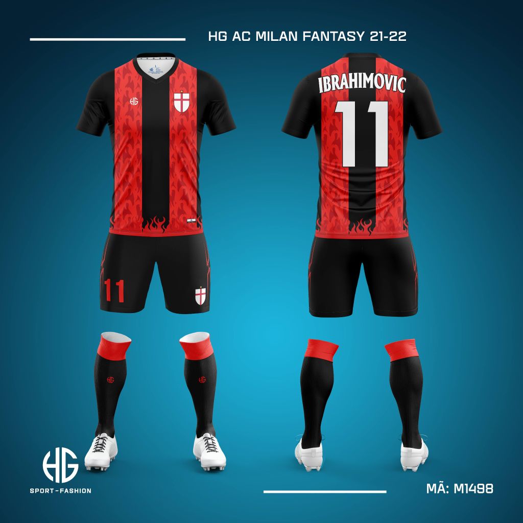  Áo bóng đá câu lạc bộ M1498. HG AC Milan Fantasy 21-22 