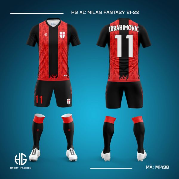  Áo bóng đá câu lạc bộ M1498. HG AC Milan Fantasy 21-22 