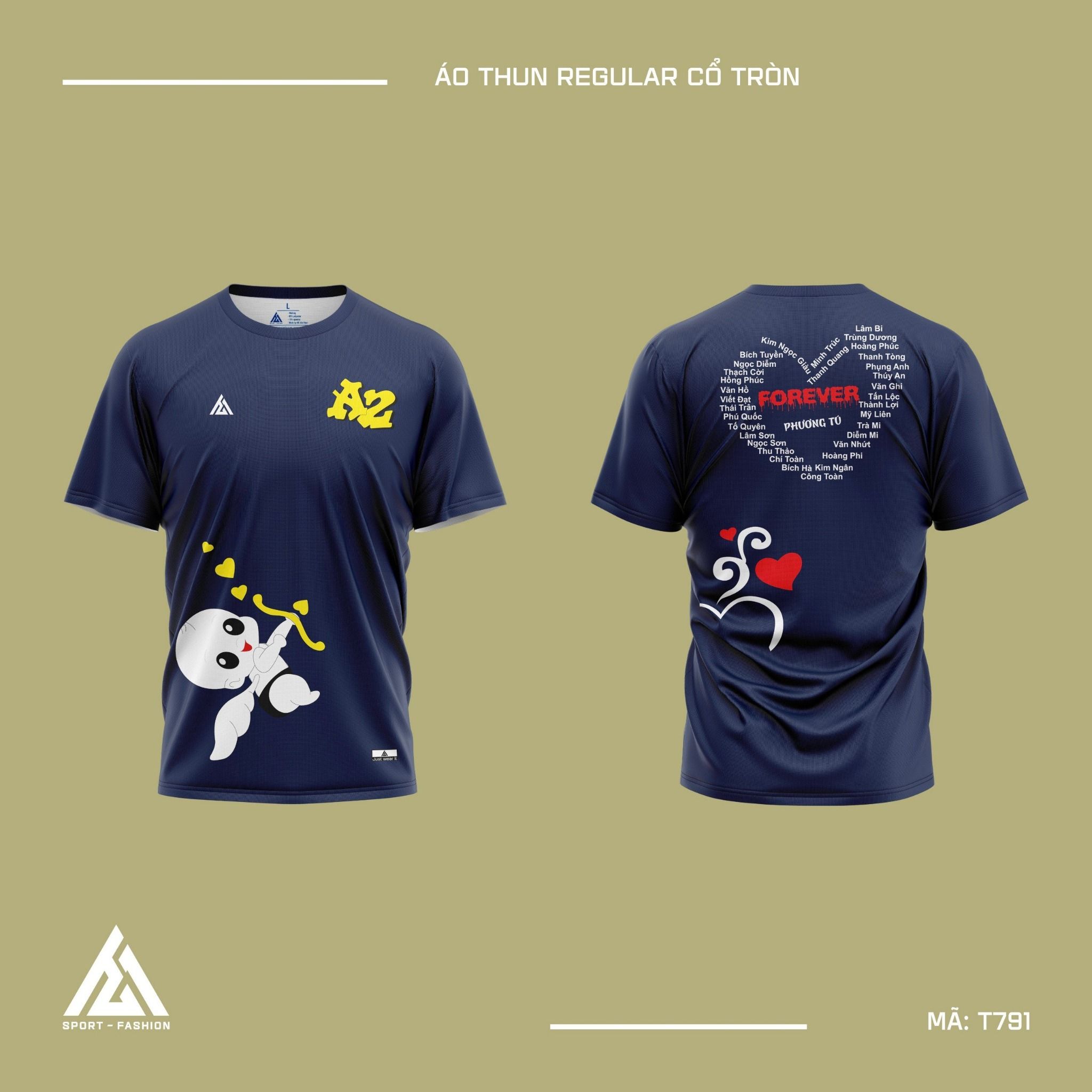  Áo đồng phục màu tím than T791 