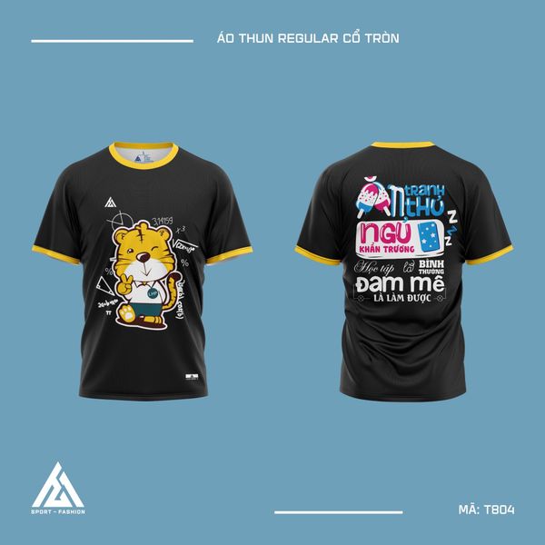  Áo đồng phục học sinh màu đen T804 