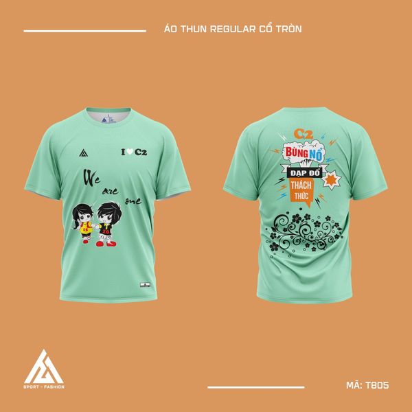  Áo đồng phục học sinh màu xanh T805 