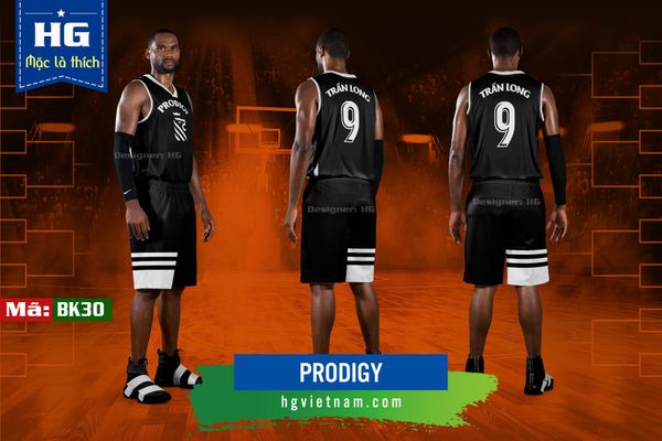  Bộ bóng rổ thiết kế màu đen BK30 