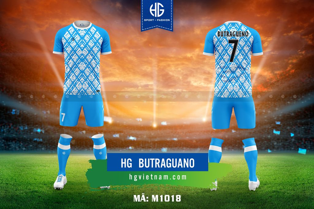  Áo bóng đá thiết kế M1018. HG Butraguano 