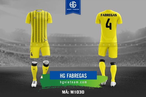  Áo bóng đá thiết kế M1030. HG Fabregas 