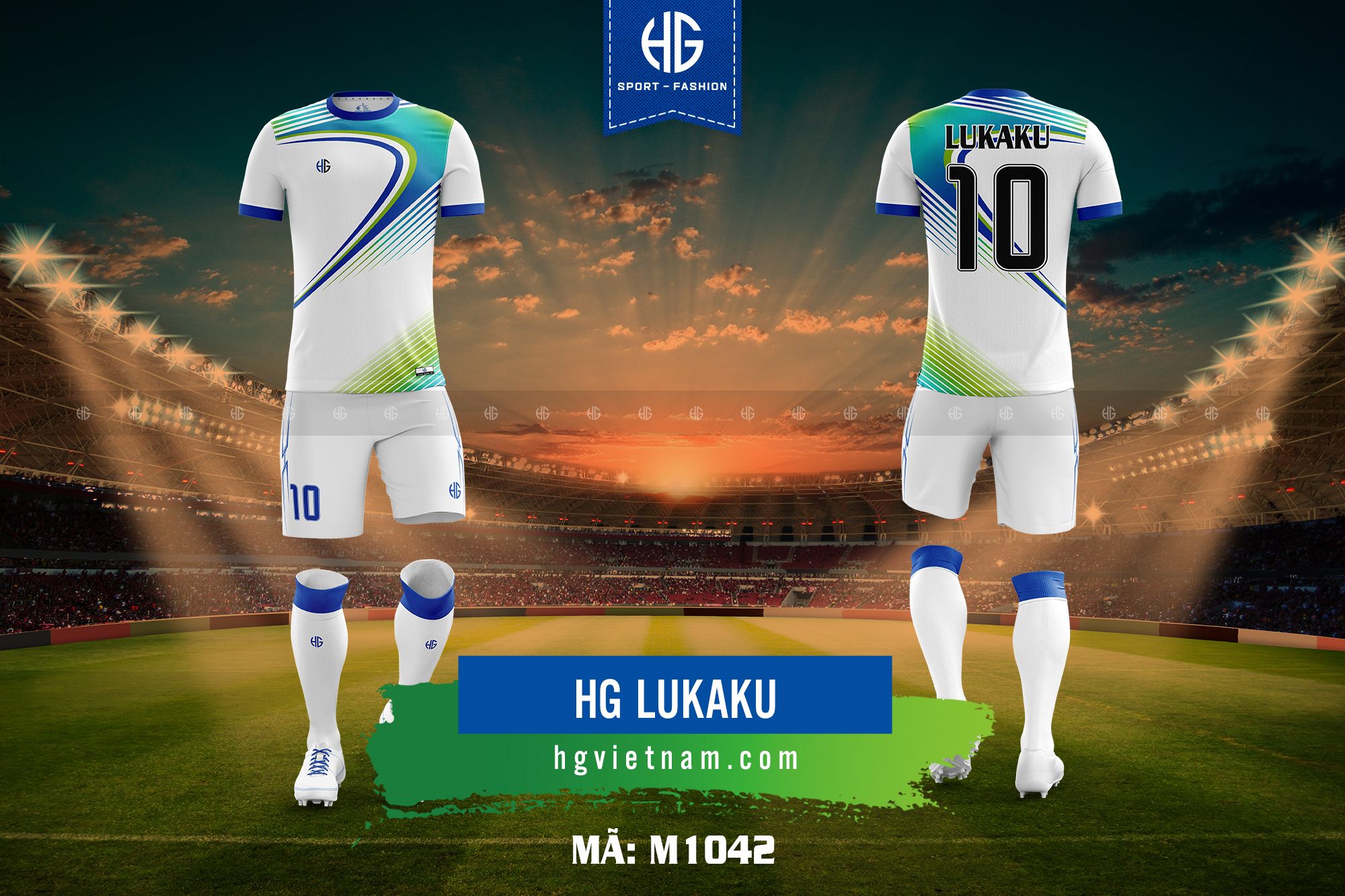  Áo bóng đá thiết kế M1042. HG Lukaku 