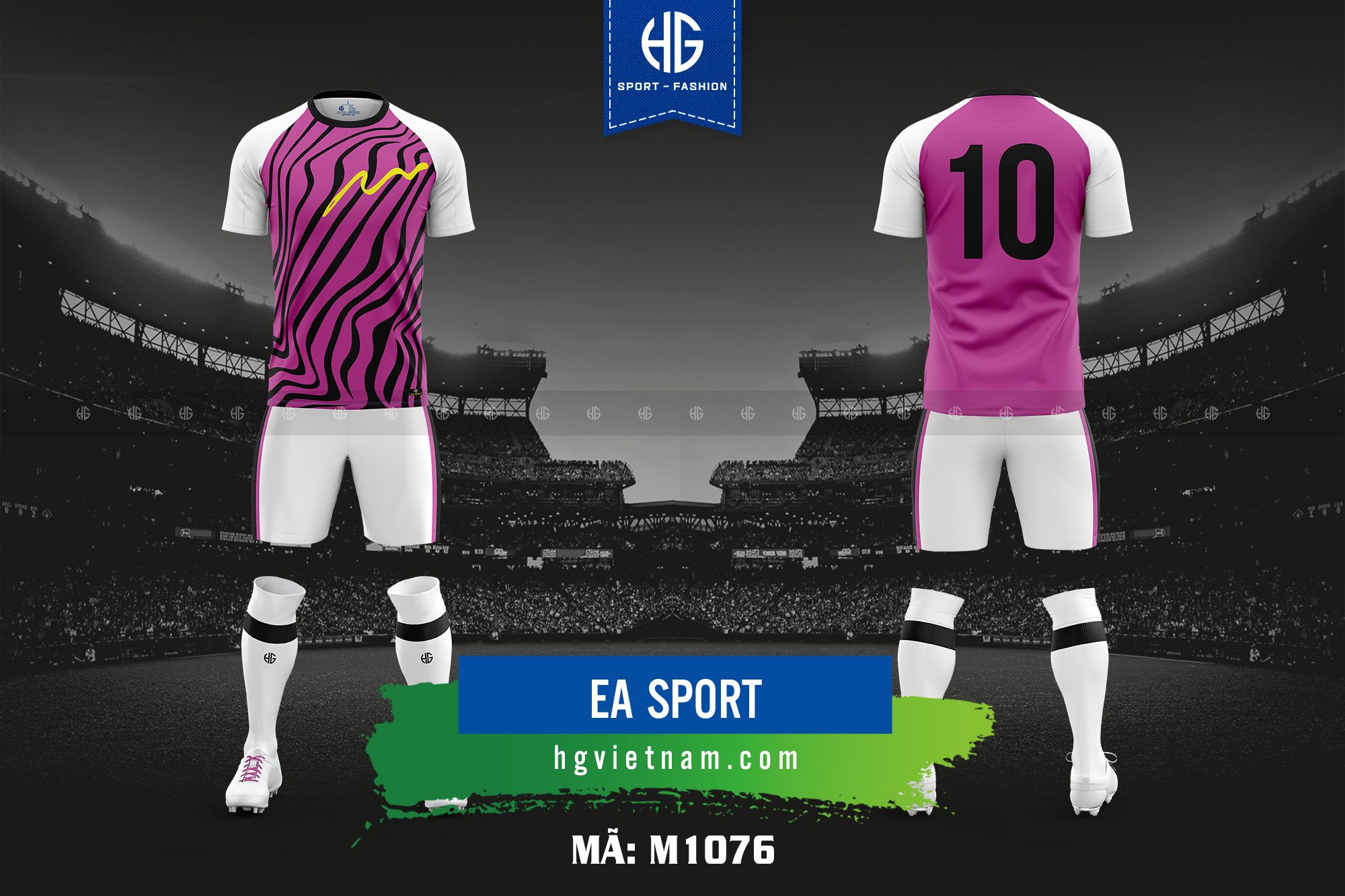  Áo bóng đá thiết kế M1076. EA Sport 