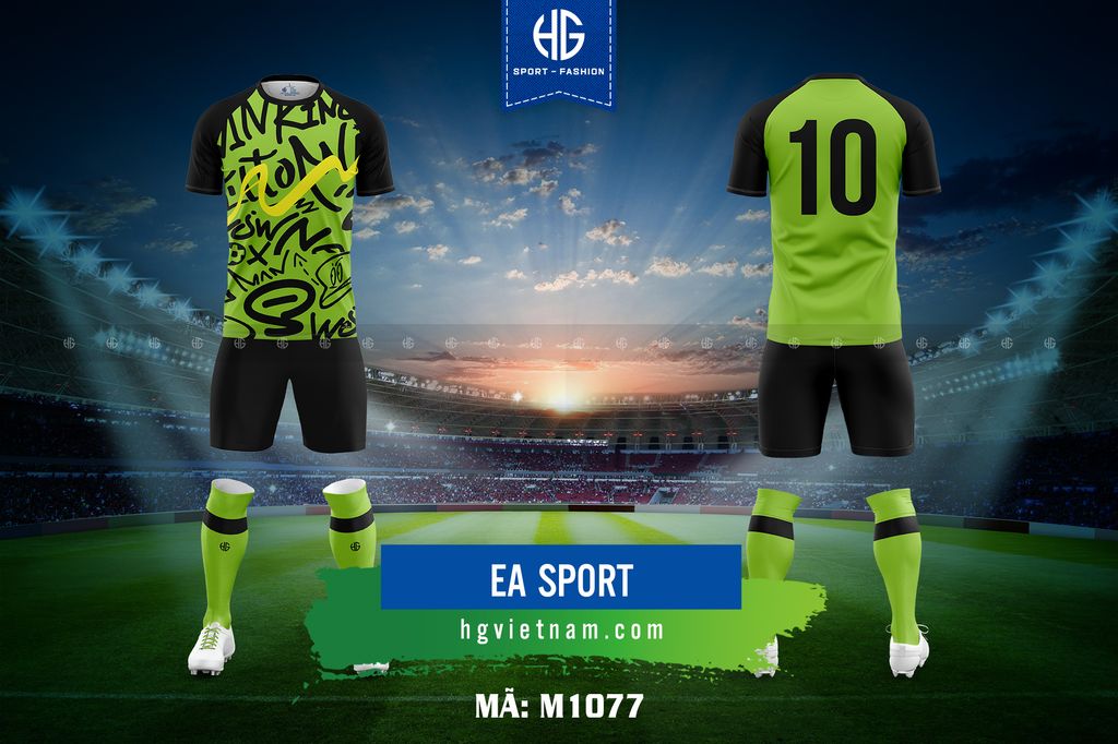  Áo bóng đá thiết kế M1077. EA Sport 