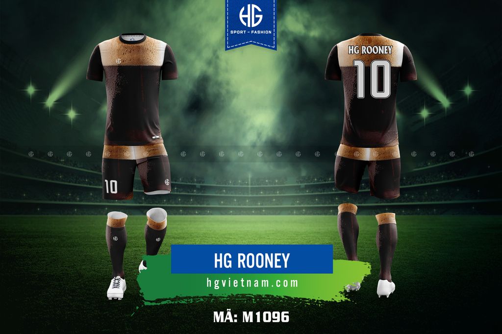  Áo bóng đá thiết kế M1096. HG Rooney 