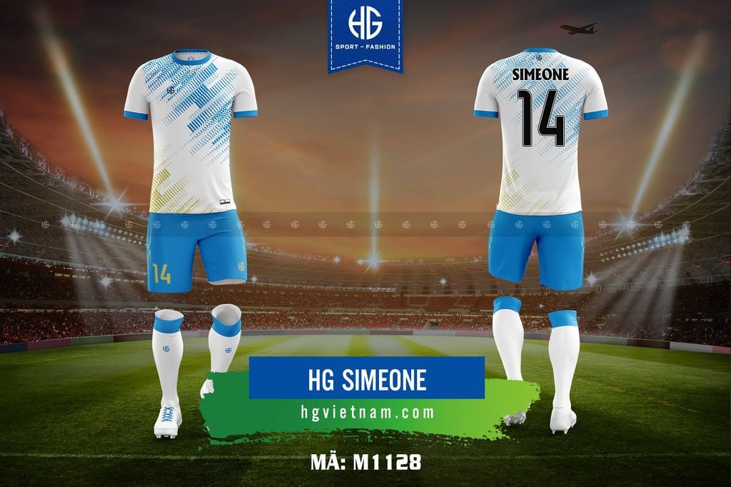  Áo bóng đá thiết kế M1128. HG Simeone 