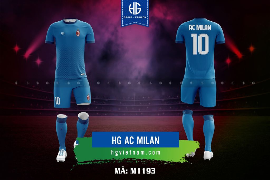  Áo bóng đá câu lạc bộ M1193. HG AC Milan 