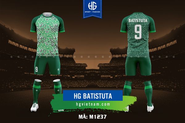  Áo bóng đá thiết kế M1237. HG Batistuta 