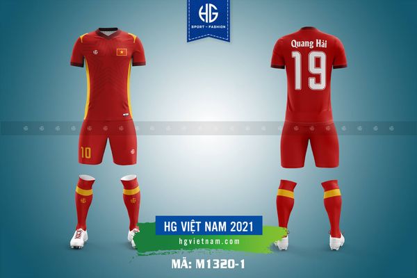  Áo bóng đá đội tuyển Vietnam 2021 M1320-1. HG 