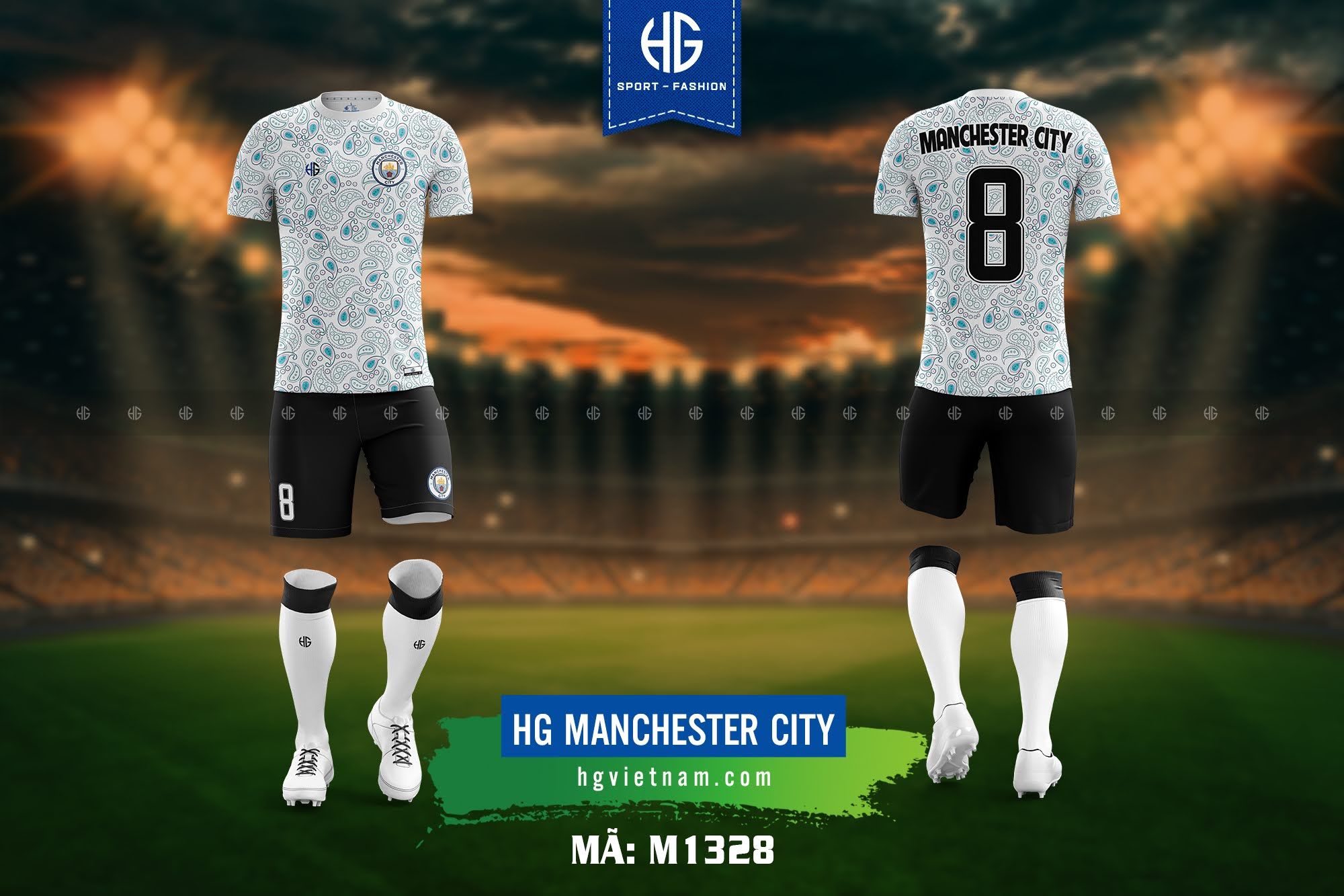  Áo bóng đá câu lạc bộ M1328. HG Manchester City 