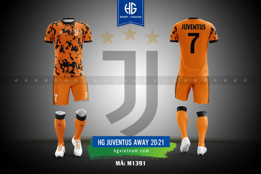  Áo bóng đá câu lạc bộ M1391. HG Juventus Away 20-21 