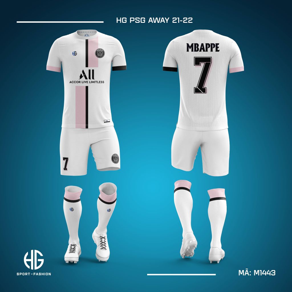  Áo bóng đá câu lạc bộ M1443. HG PSG Away 21-22 