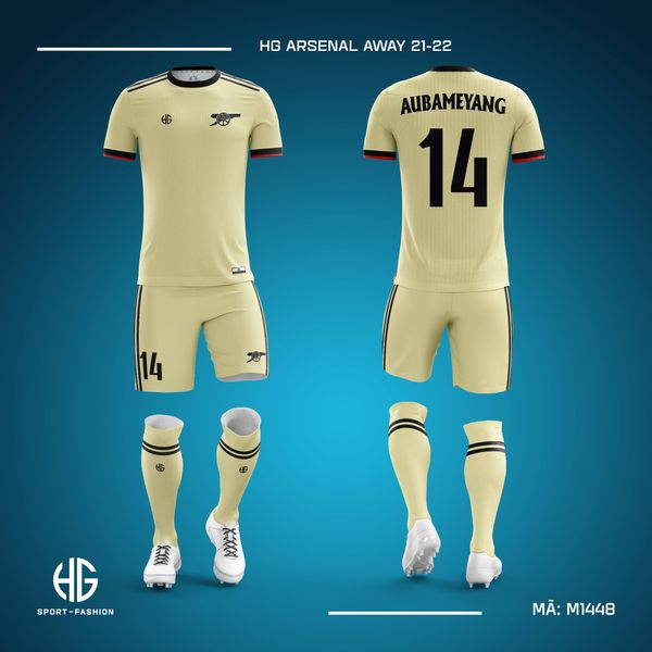  Áo bóng đá câu lạc bộ M1448. HG Arsenal Away 21-22 