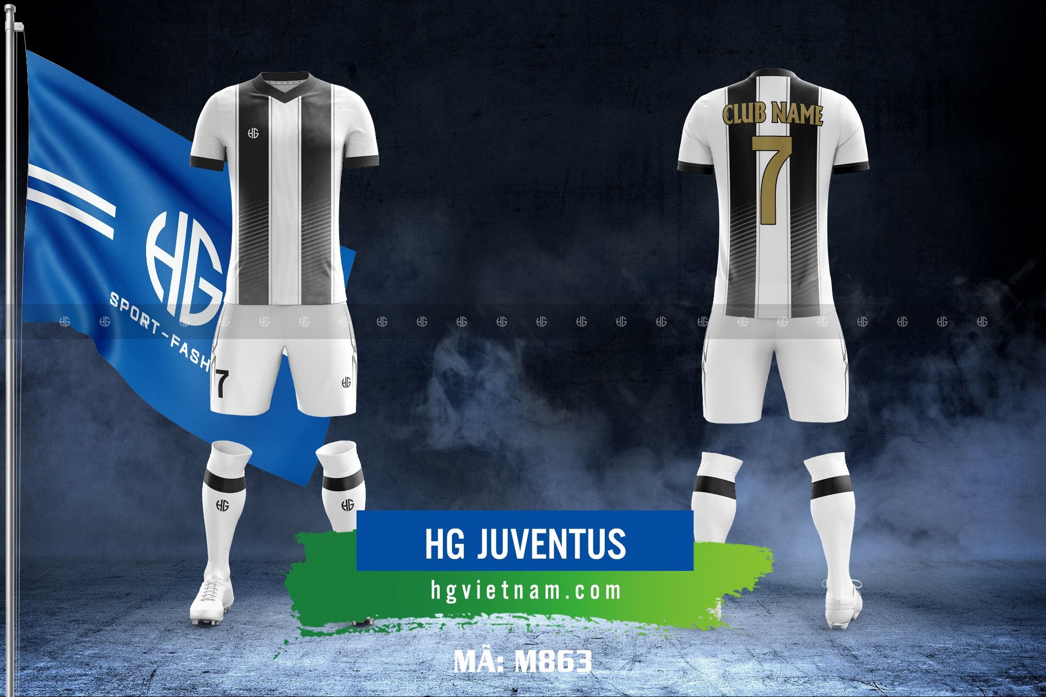 Áo bóng đá câu lạc bộ Juventus M863. HG 
