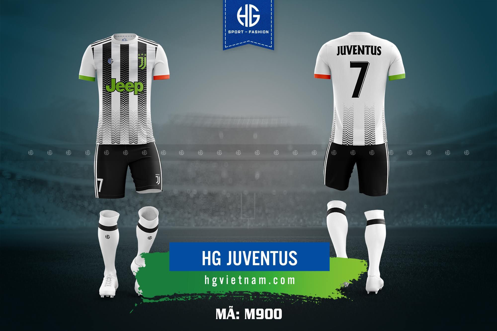  Áo bóng đá câu lạc bộ Juventus M900. HG 